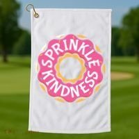 Sprinkle Kindness Donut Graphic Plus Size Shirt For Girl Boy Unisex Golf Towel thumb 1