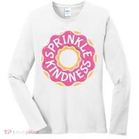Sprinkle Kindness Donut Graphic Plus Size Shirt For Girl Boy Unisex Women's Long Sleeve Shirt thumb 0