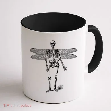 Skeleton Fairy Grunge Coffee Mug back