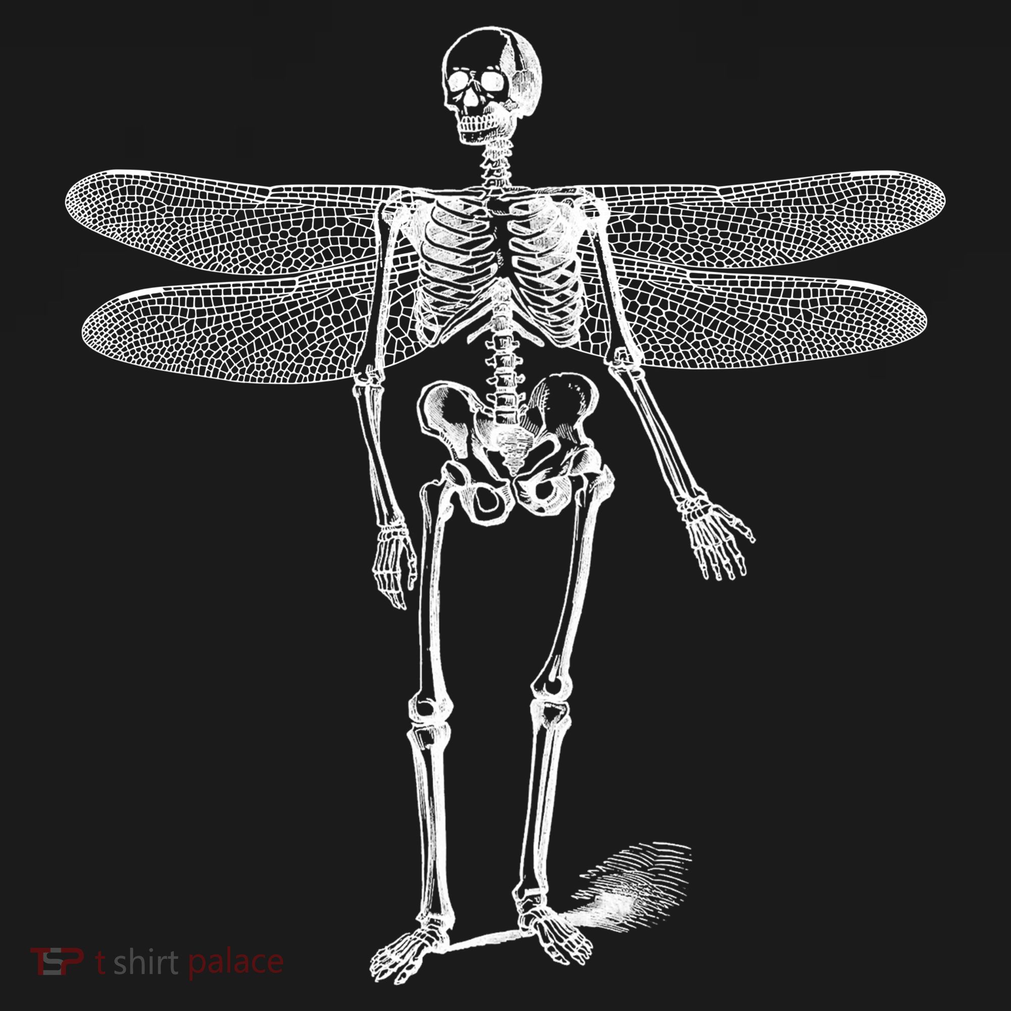 Skeleton Fairy Grunge Ornament