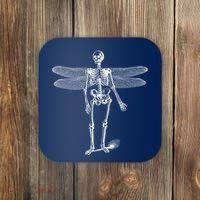 Skeleton Fairy Grunge Coaster thumb 0