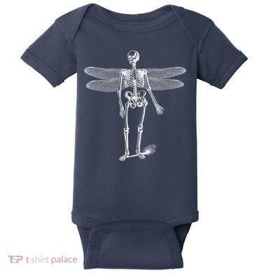 Skeleton Fairy Grunge Baby Bodysuit