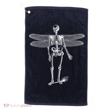 Skeleton Fairy Grunge Golf Towel