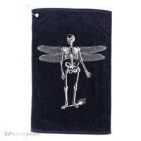 Skeleton Fairy Grunge Golf Towel thumb 0
