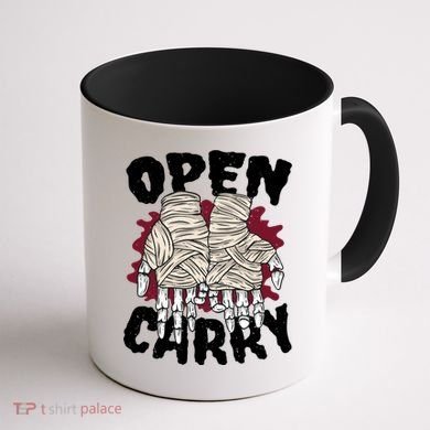 Skeleton Open Carry Boxing Coffee Mug back