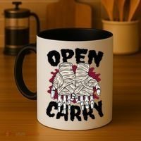 Skeleton Open Carry Boxing Coffee Mug thumb 4