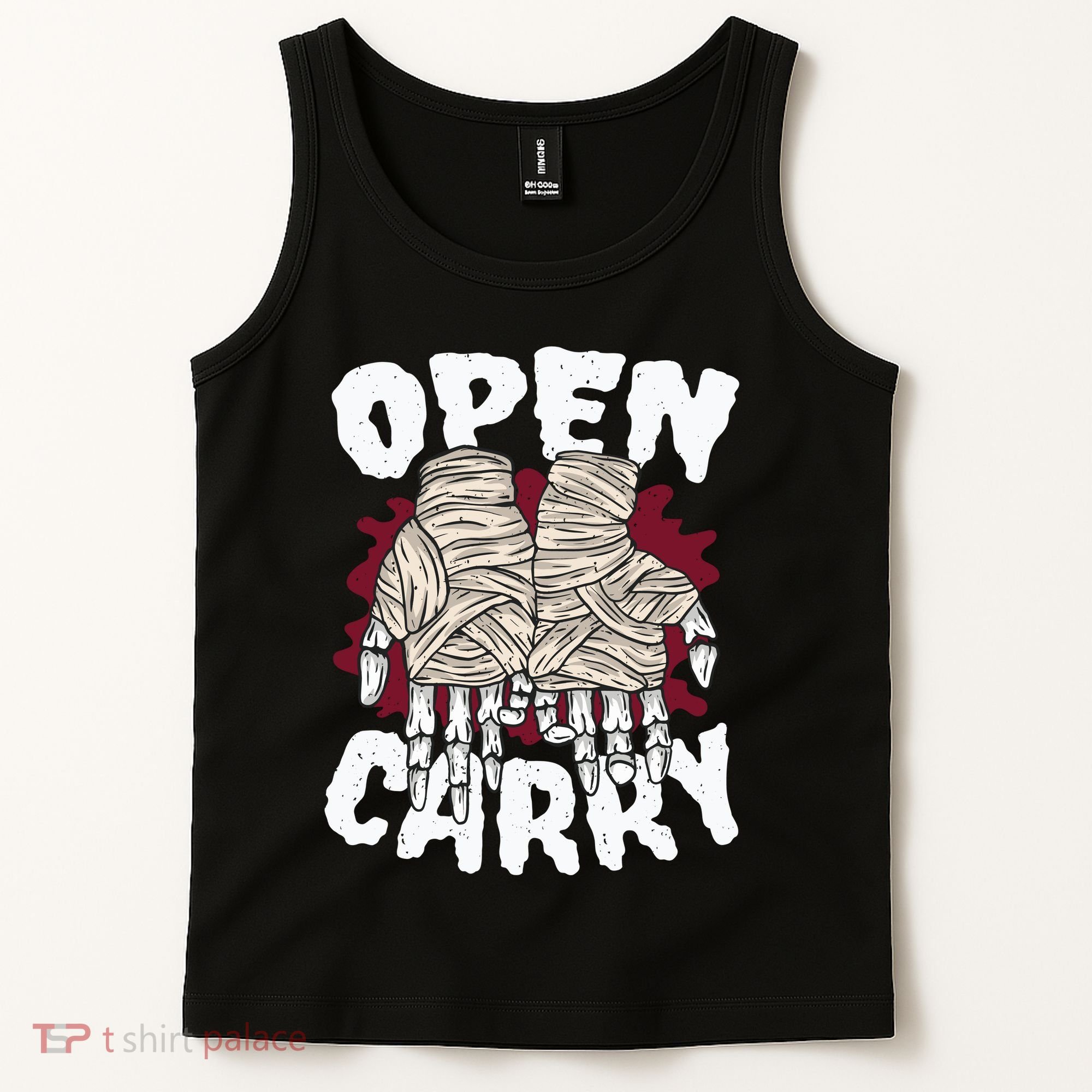 Skeleton Open Carry Boxing Tank Top