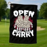 Skeleton Open Carry Boxing Golf Towel thumb 1