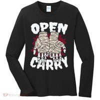 Skeleton Open Carry Boxing Women's Long Sleeve Shirt thumb 0