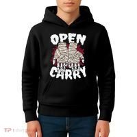 Skeleton Open Carry Boxing Kids Hoodie thumb 4