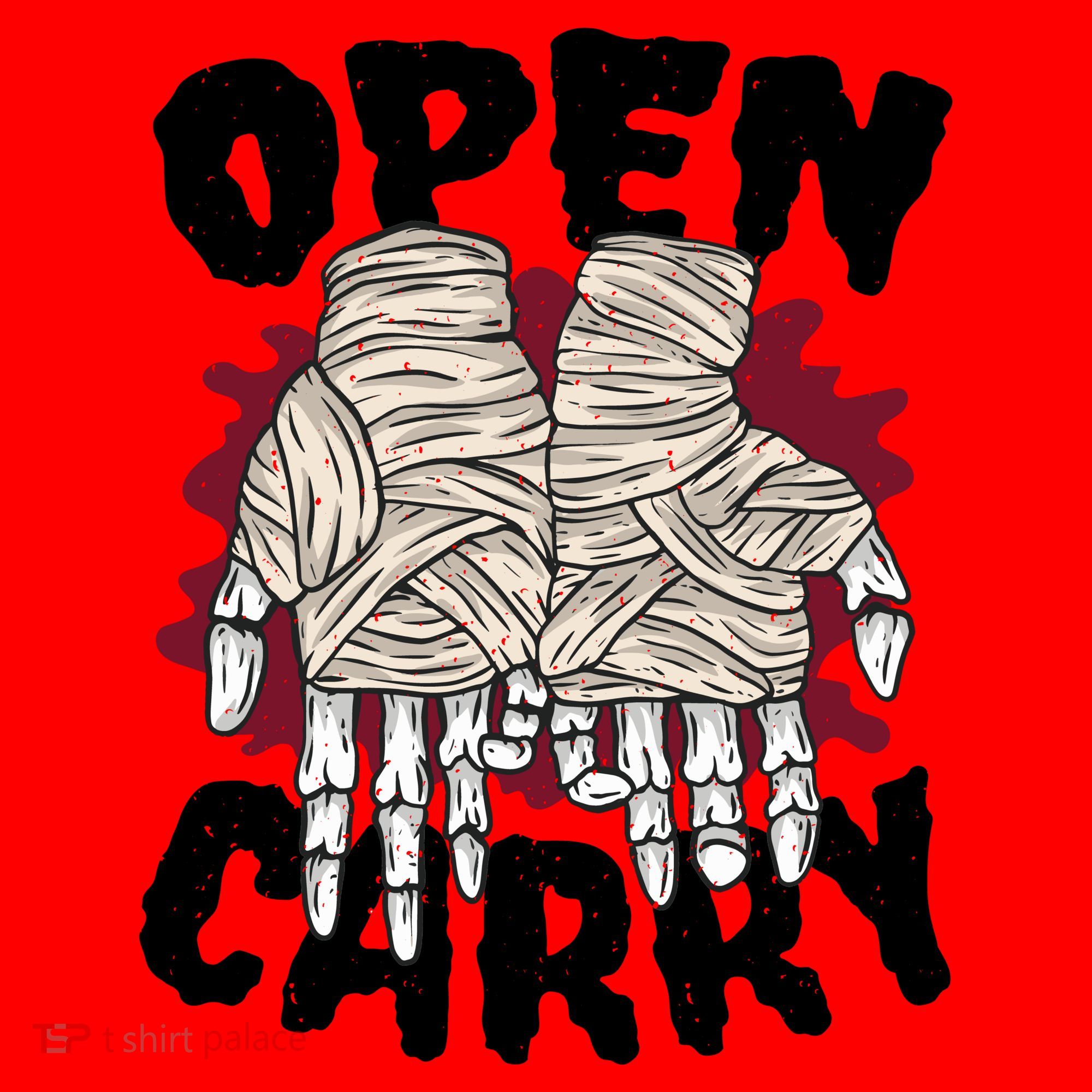 Skeleton Open Carry Boxing Santa Hat