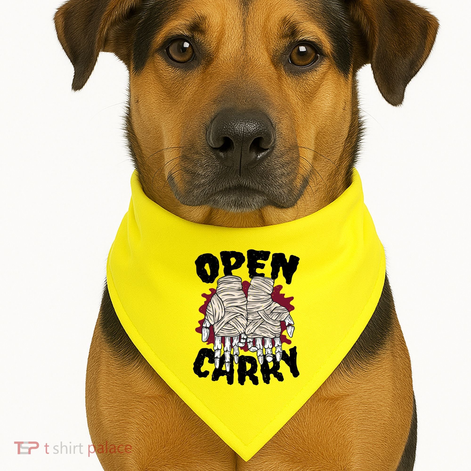 Skeleton Open Carry Boxing USA-Made Doggie Bandana
