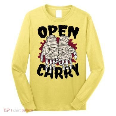 Skeleton Open Carry Boxing Long Sleeve Shirt