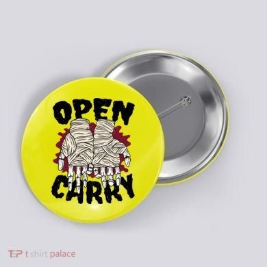 Skeleton Open Carry Boxing Button