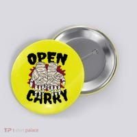 Skeleton Open Carry Boxing Button thumb 0