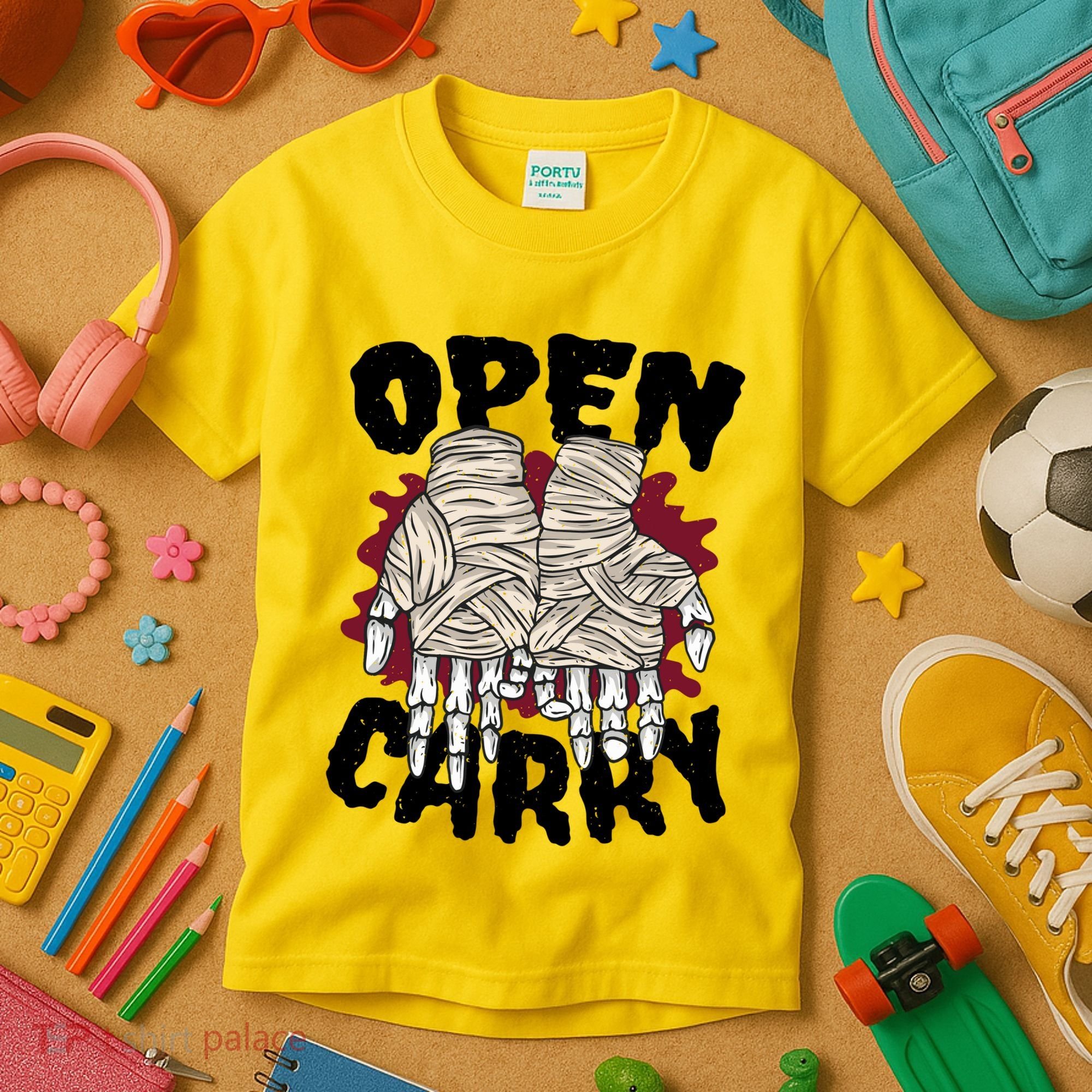 Skeleton Open Carry Boxing Kids T-Shirt
