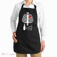 Skeleton Pizza Beer Rib cage Apron thumb 2