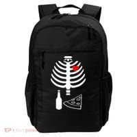 Skeleton Pizza Beer Rib cage Backpack thumb 0
