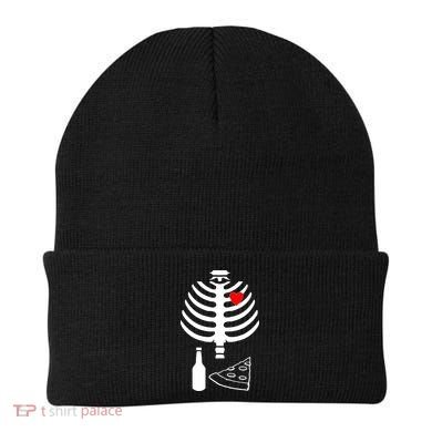 Skeleton Pizza Beer Rib cage Beanie