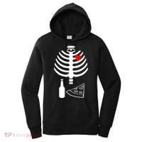 Skeleton Pizza Beer Rib cage Women's Hoodie thumb 0