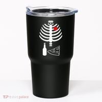 Skeleton Pizza Beer Rib cage Tumbler thumb 0