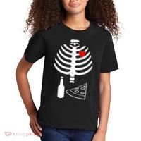 Skeleton Pizza Beer Rib cage Kids T-Shirt thumb 2