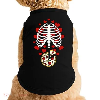 Skeleton Pizza Rib Cage X-Ray Doggie Tank