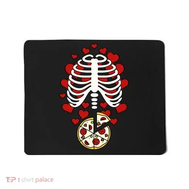 Skeleton Pizza Rib Cage X-Ray Mousepad