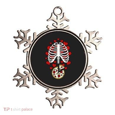 Skeleton Pizza Rib Cage X-Ray Ornament