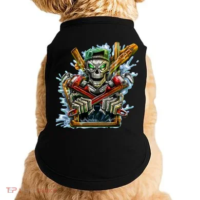 Skeleton Plumber Doggie Tank