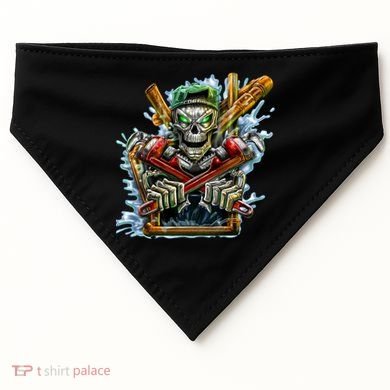 Skeleton Plumber USA-Made Doggie Bandana