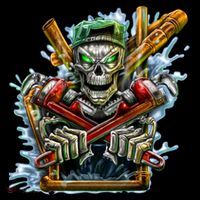 Skeleton Plumber T-Shirt thumb 7