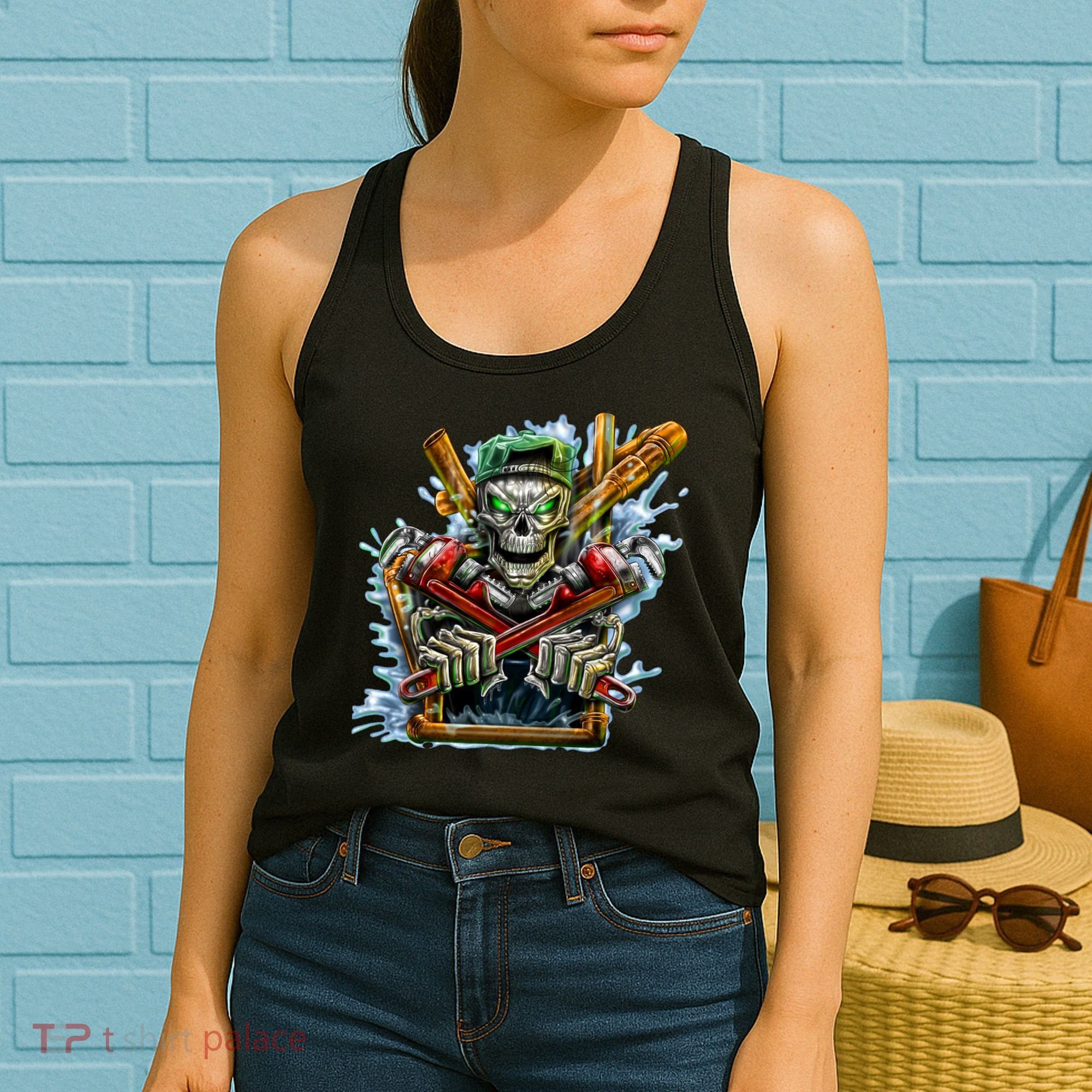 Skeleton Plumber Women's Tank Top