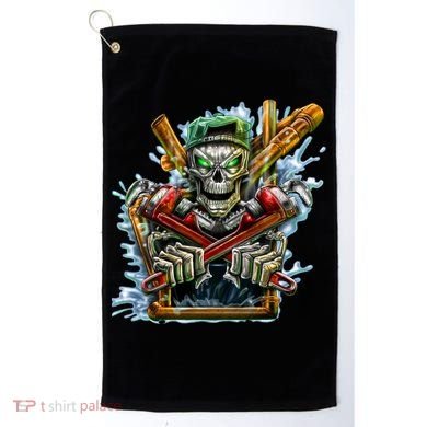 Skeleton Plumber Golf Towel