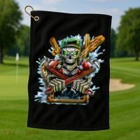 Skeleton Plumber Golf Towel thumb 1