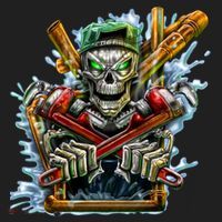 Skeleton Plumber Golf Towel thumb 3