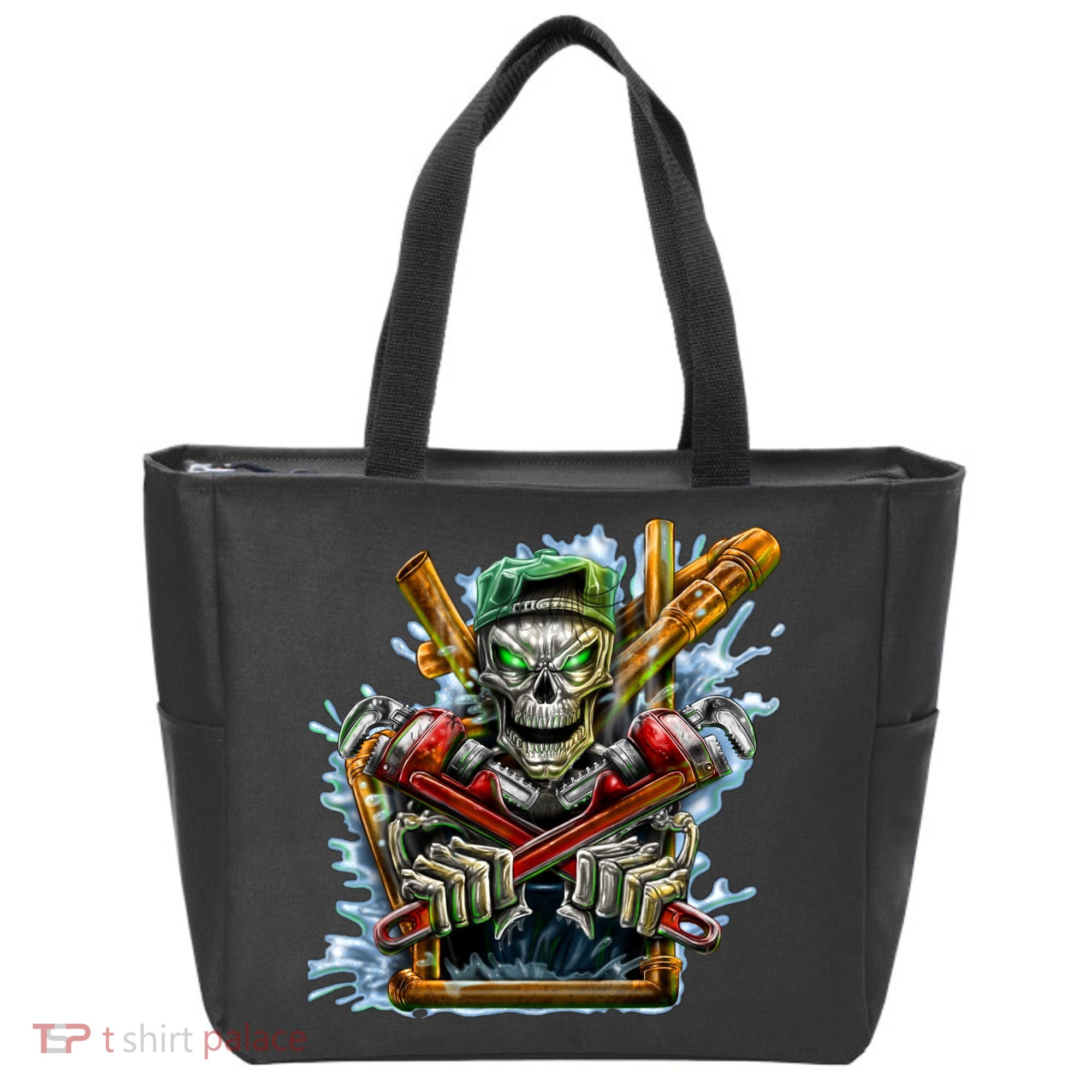 Skeleton Plumber Tote Bag
