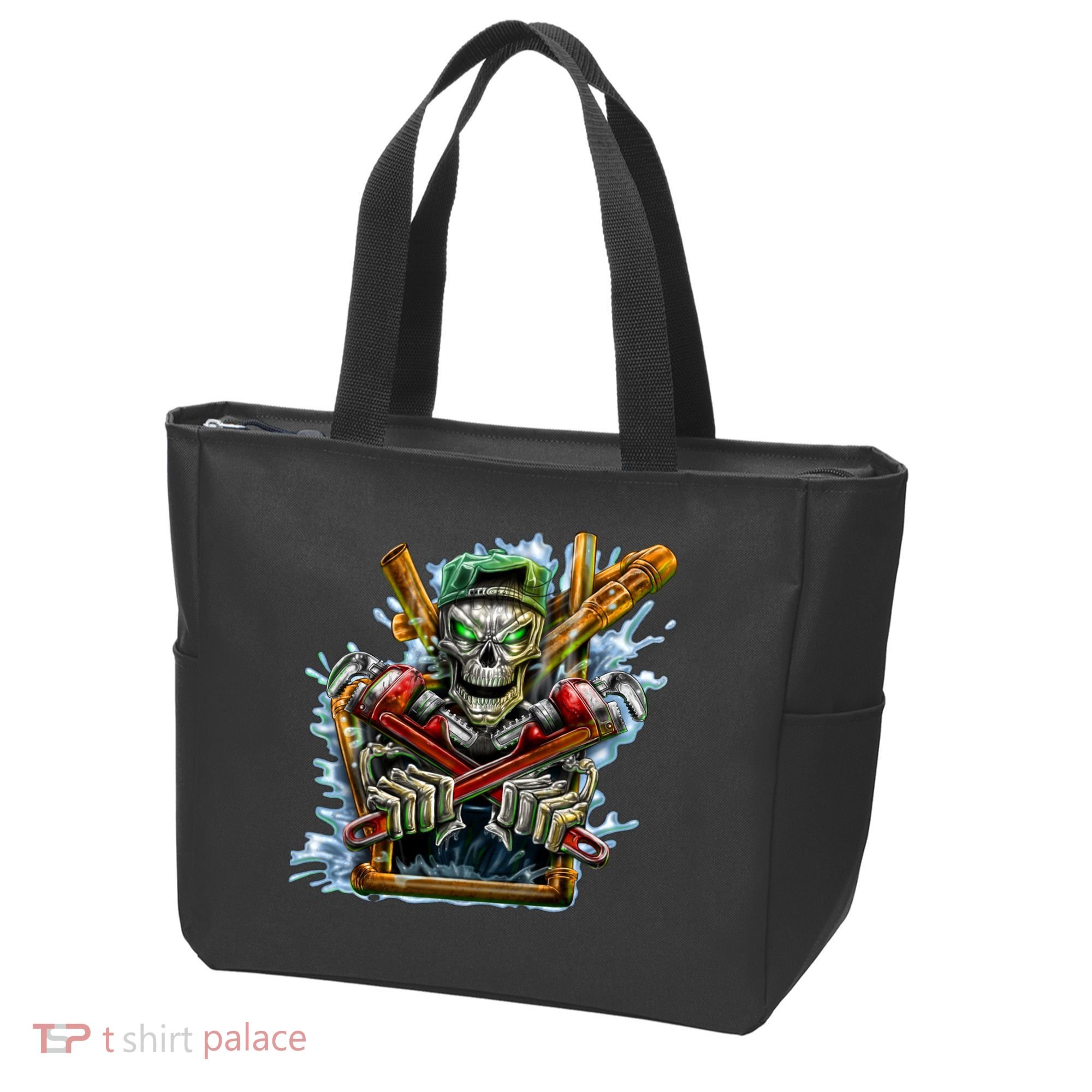 Skeleton Plumber Tote Bag