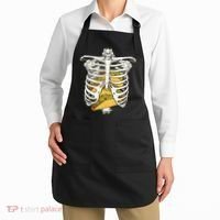 Skeleton Rib Cage Filled With Tacos Apron thumb 2