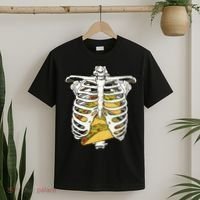 Skeleton Rib Cage Filled With Tacos T-Shirt thumb 2