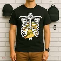 Skeleton Rib Cage Filled With Tacos T-Shirt thumb 6