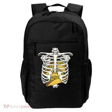 Skeleton Rib Cage Filled With Tacos Backpack