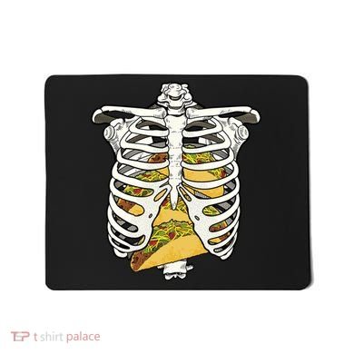 Skeleton Rib Cage Filled With Tacos Mousepad
