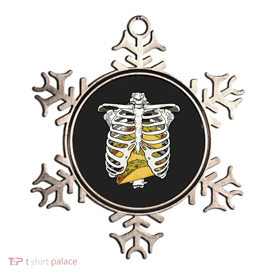 Skeleton Rib Cage Filled With Tacos Ornament