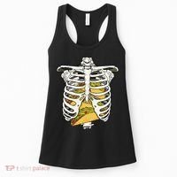 Skeleton Rib Cage Filled With Tacos Women's Tank Top thumb 0