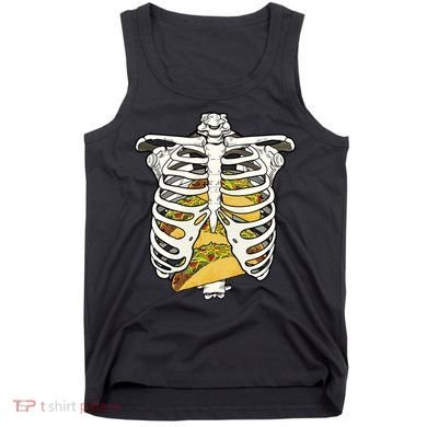 Skeleton Rib Cage Filled With Tacos Tank Top
