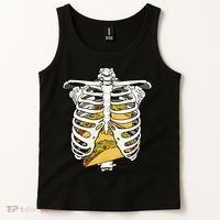 Skeleton Rib Cage Filled With Tacos Tank Top thumb 2