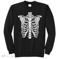 Skeleton Rib Cage Scary Halloween Costume Sweatshirt thumb 0