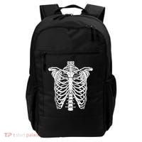 Skeleton Rib Cage Scary Halloween Costume Backpack thumb 0