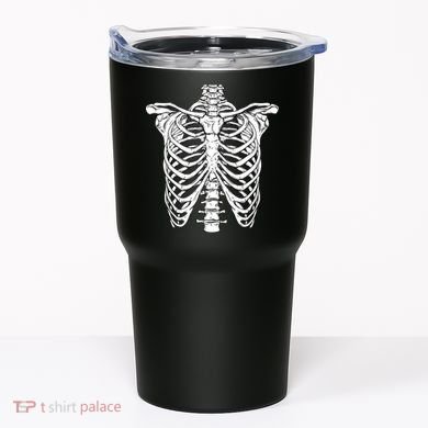 Skeleton Rib Cage Scary Halloween Costume Tumbler